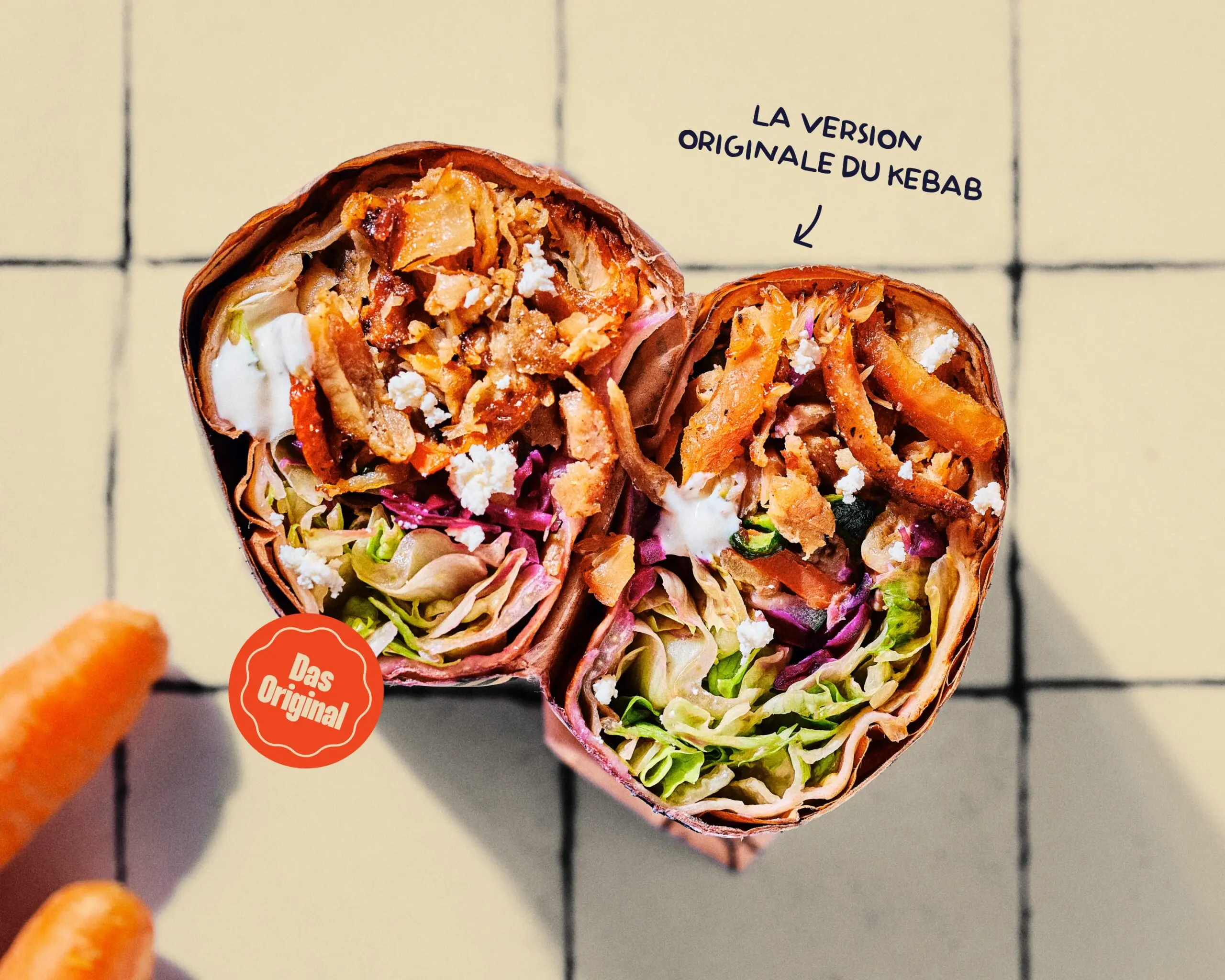 La version originale du kebab en wrap par Berliner