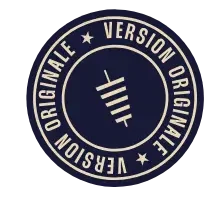 badge bleu Version originale